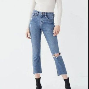 BDG kick flare high rise cropped jean Size 28